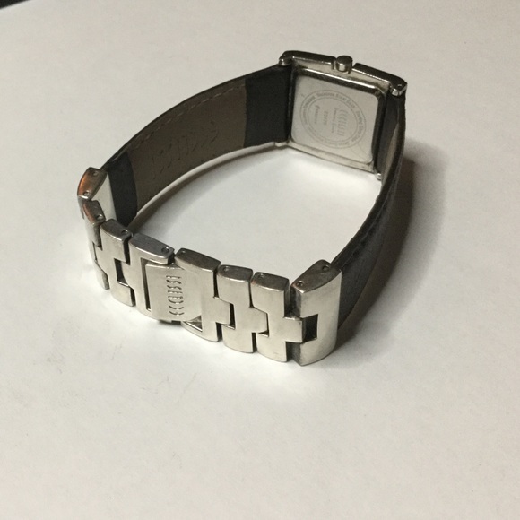 ECCLISSI STERLING SILVER WATCH LEATHER STRAP EUC VINTAGE main image 7